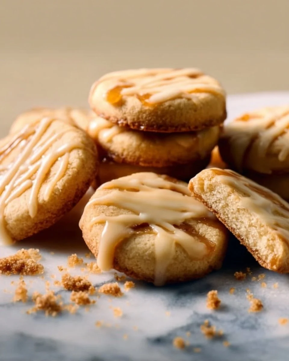 Delicious Brown Sugar Maple Shortbread cookies on a plate.