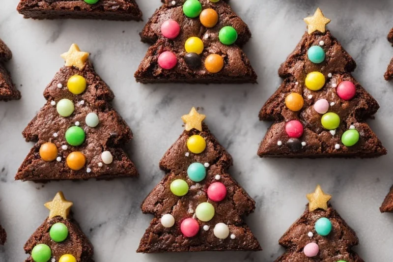 Brownie Christmas Trees