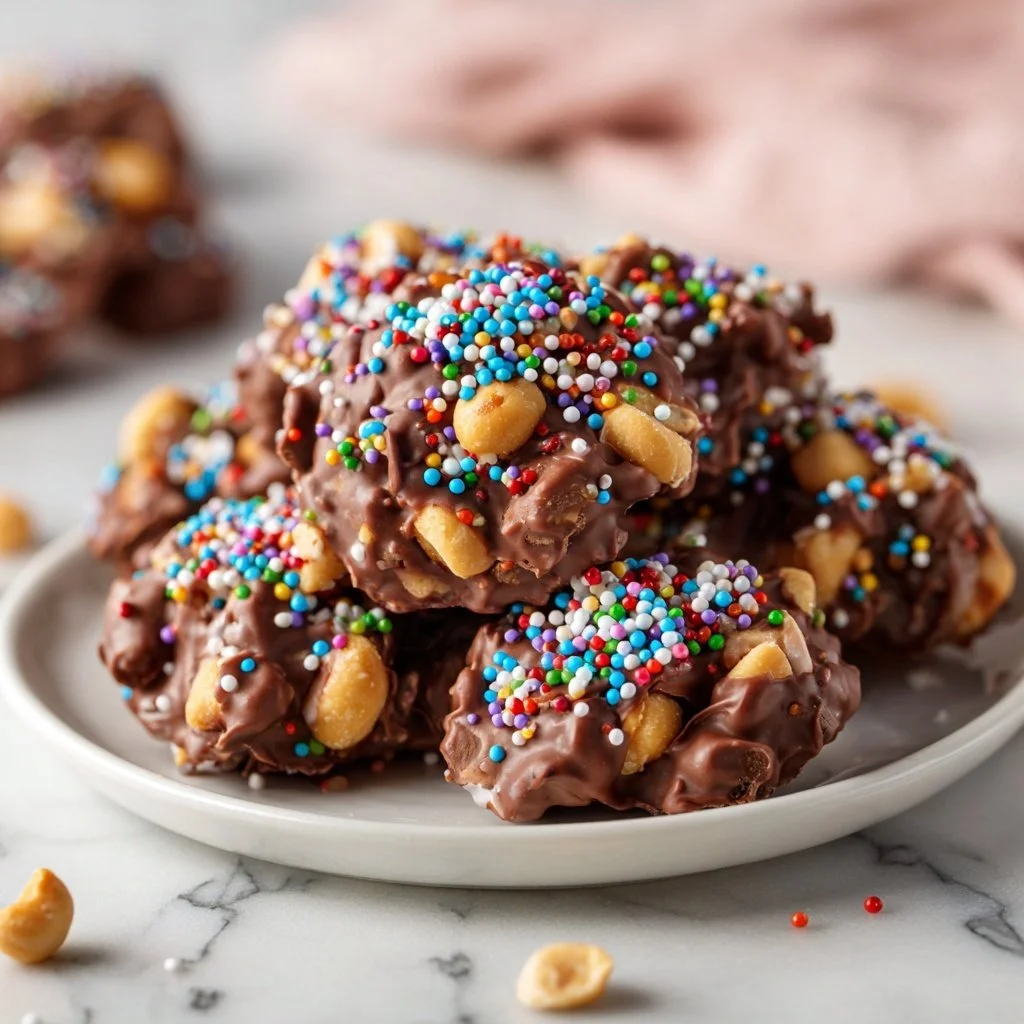 A festive bowl of Christmas Crockpot Candy treats, perfect for holiday celebrations.
