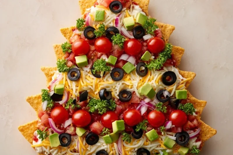 Christmas Tree 7 Layer Dip