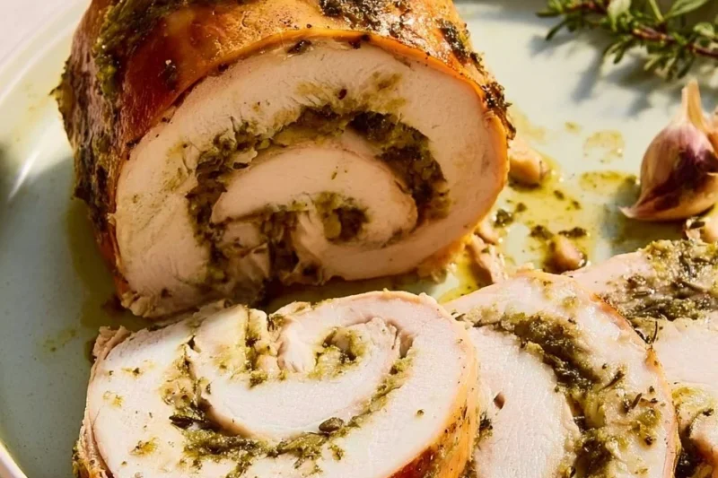 Garlic & Herb Turkey Roulade