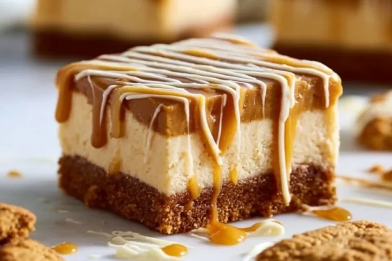 Gingerbread Cheesecake Bars