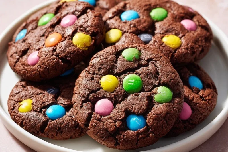 M and M Chocolate Cookies