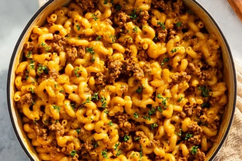 One Pot Cheeseburger Casserole