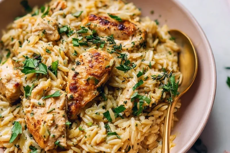 One Pot Orzo Chicken
