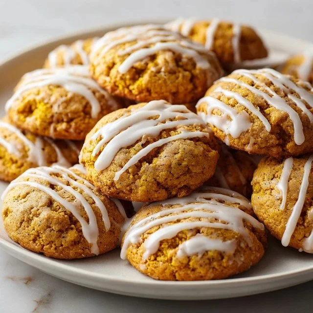 Freshly baked pumpkin cookies with a soft texture and warm spices