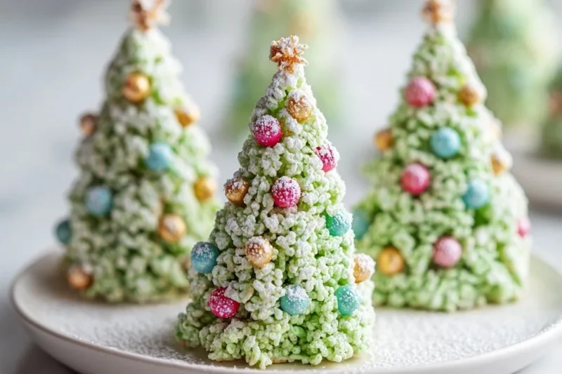 Rice Krispie Christmas Trees