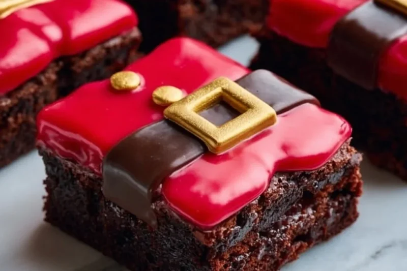 Santa Belly Brownies