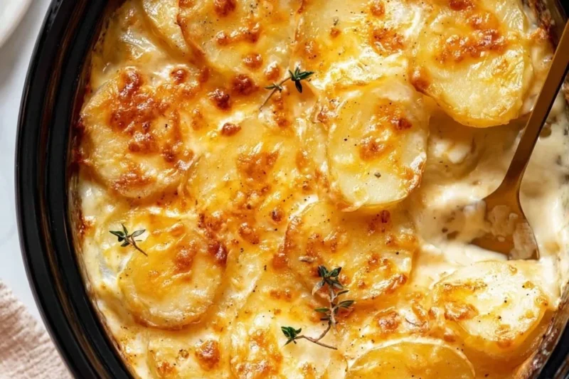 Slow Cooker Scalloped Potatoes