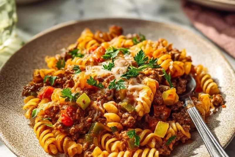 Cheeseburger Casserole