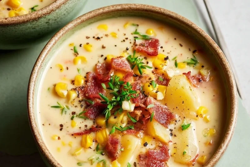 Creamy Corn Chowder with Bacon