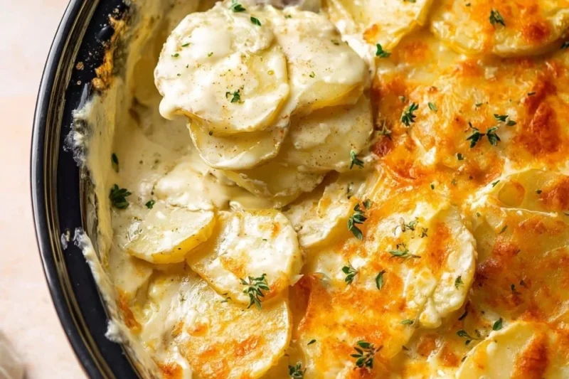 Crockpot Scalloped Potatoes – Easy, Cheesy Holiday Comfort