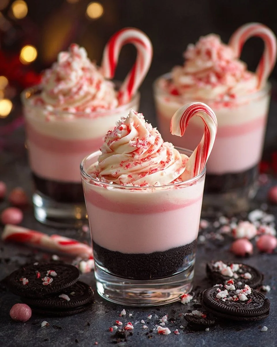 No bake peppermint cheesecake topped with white chocolate slices